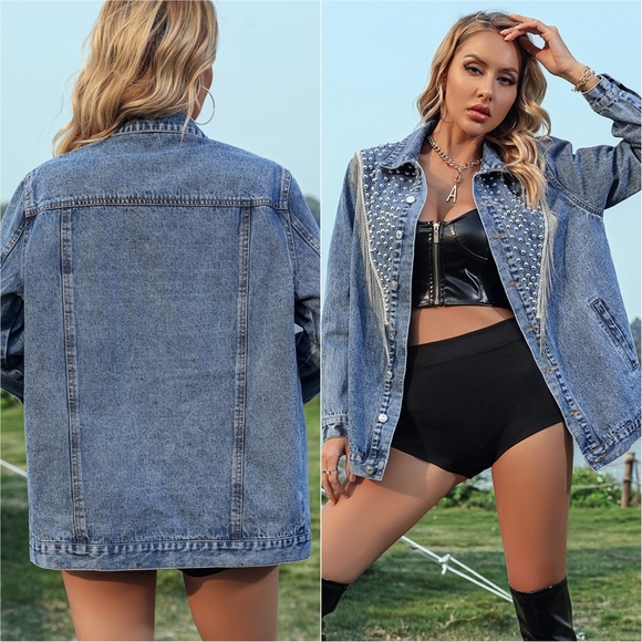 Studded Diva Denim Jacket - Picture 2 of 6